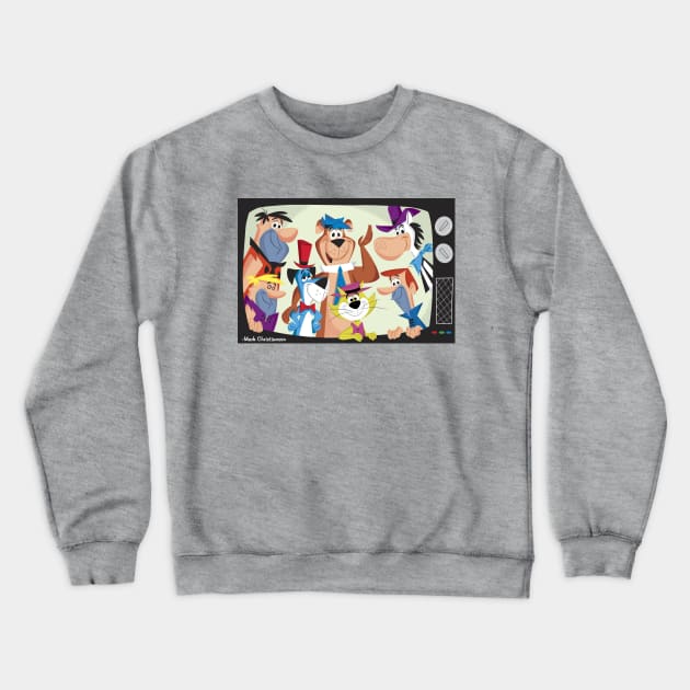 TV FUN Crewneck Sweatshirt by markscartoonart62